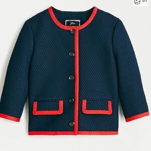 J.Crew three-quarter-sleeve jacket in matelassé